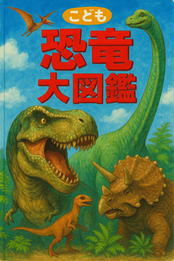 子どものころに親しんだ恐竜図鑑を思わせるイメージ
