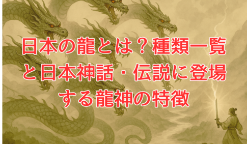 日本の龍とは？種類一覧と日本神話・伝説に登場する龍神の特徴