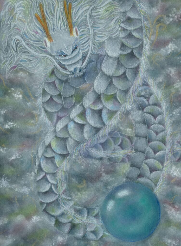 龍神アート「光明龍」原画（杵築乃莉子）