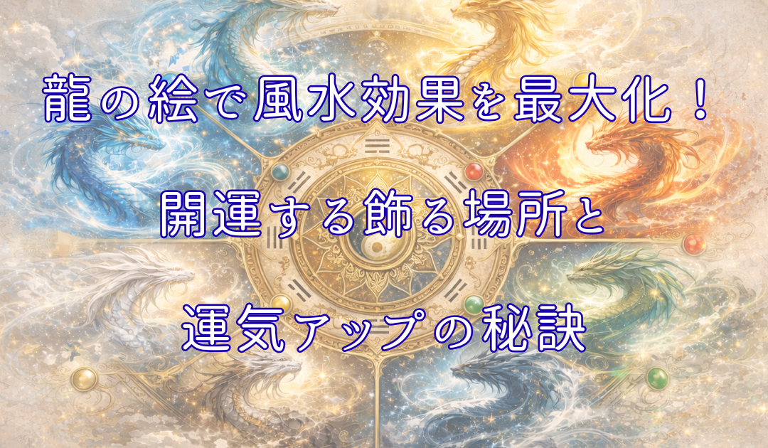 龍の絵で風水効果を最大化!開運する飾る場所と運気アップの秘訣アイキャッチ画像