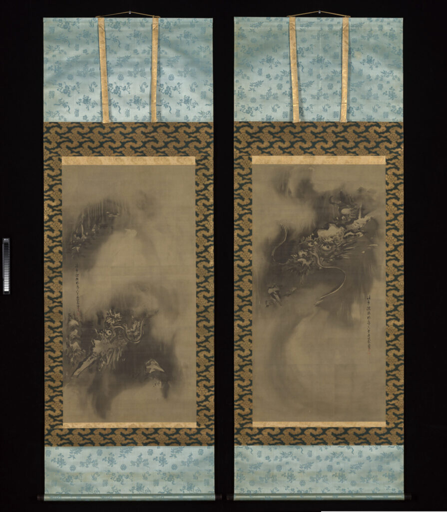 狩野探幽《双龍図》The Metropolitan Museum of Art / Public Domain