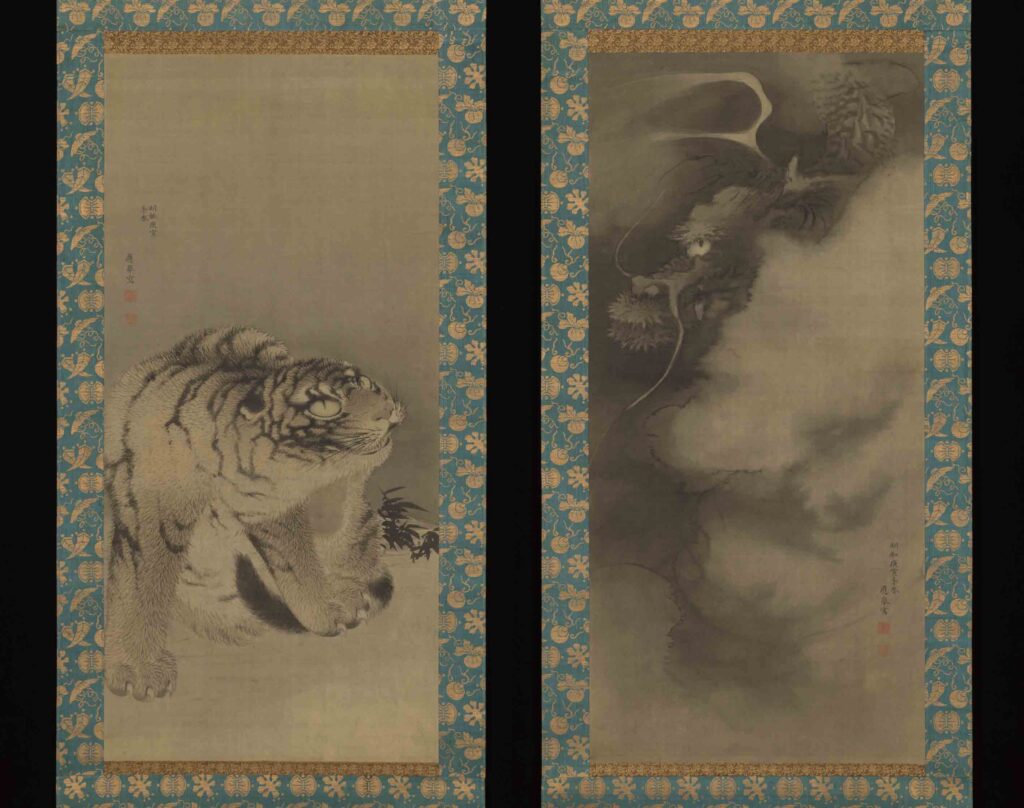 円山応挙《龍虎図》The Metropolitan Museum of Art / Public Domain