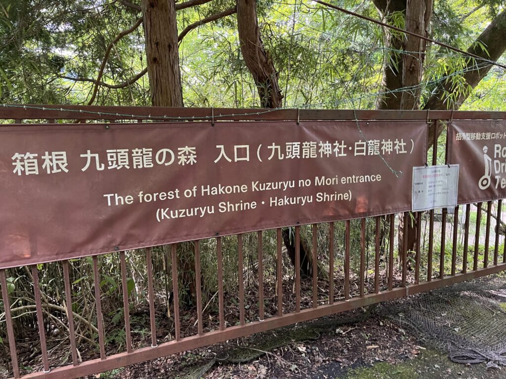 箱根九頭龍の森入り口