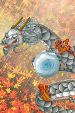 龍神アート「光耀龍」原画（杵築乃莉子）