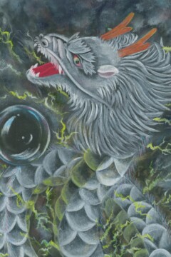 黎龍202503 龍神アート「黎龍」原画(杵築乃莉子)