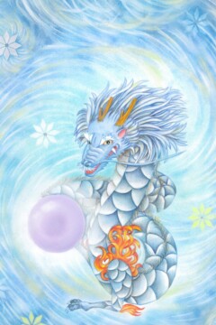 渦の龍202411 龍神アート「渦の龍」原画(杵築乃莉子)