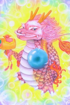 龍神アート「運龍」原画（杵築乃莉子）