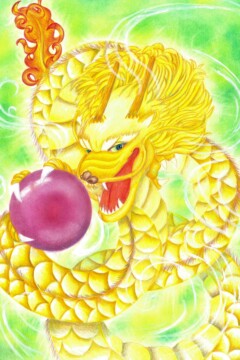 龍神アート「颯龍」原画（杵築乃莉子）