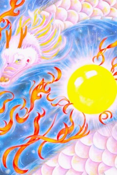 転変龍202410 龍神アート「転変龍」原画(杵築乃莉子)