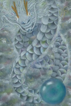 龍神アート「光明龍」原画（杵築乃莉子）