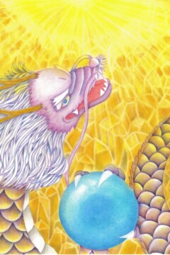 龍神アート「恵龍（地）」原画（杵築乃莉子）