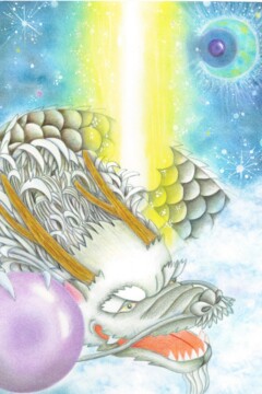 龍神アート「柱龍」原画（杵築乃莉子）