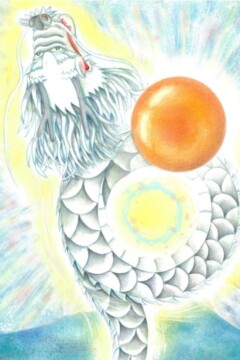 龍神アート「古龍」原画（杵築乃莉子）