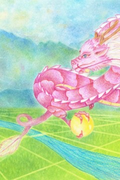 龍神アート「芒種龍」原画（杵築乃莉子）