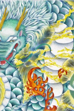 龍神アート「始龍」原画（杵築乃莉子）